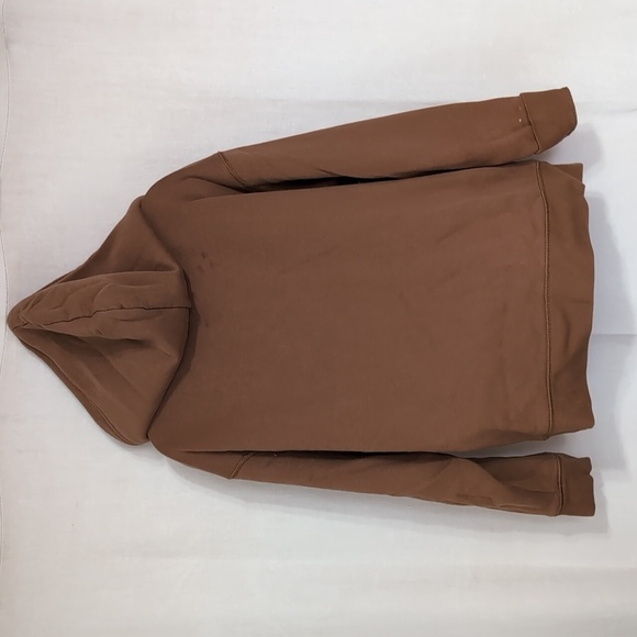 Tommy Hilfiger Camel Brown Full Zip Hooded Sweatshirt Size Medium - Picture 7 of 7